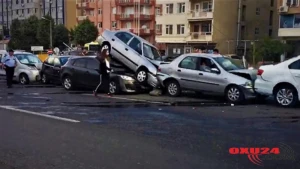 Gəncədə zəncirvari qəza: 6 avtomobil... - Xəsarət alanların adları məlum oldu