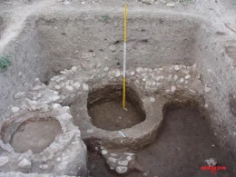 Azərbaycanda yeni çəkilən yolun altından görün nə çıxdı - FOTOLAR