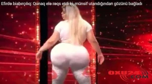 Efirdə biabırçılıq: İştirakçı  elə  rəqs  etdi ki, münsif  utandığından  gözünü bağladı