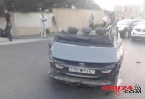 Azərbaycanda mikroavtobus qəzaya uğradı - XEYLİ YARALI VAR