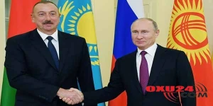 Putin Əliyevi kitabxanada qarşıladı (FOTOLAR)