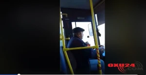 Avtobusu çay içə-içə sürən sürücü işdən çıxarılıb - VİDEO