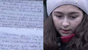 Şəhid qızından atasının məzarından gülləri oğurlayanlara MƏKTUB