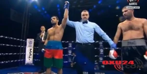 Boksçumuz ermənini darmadağın etdi - VİDEO