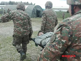 Üç erməni hərbçi yaralandı