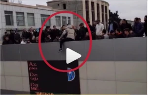 Özünü körpüdən atmaq istədi: Bakıda intihara cəhd - ANBAAN VİDEO