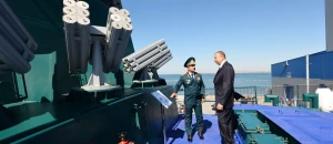 Azərbaycanın yeni döyüş gəmisinin görüntüləri yayıldı