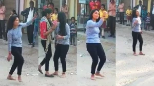 Hər kəs küçənin ortasında rəqs edən bu qızdan danışır