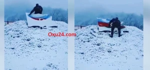 Azərbaycan əsgərindən nümunəvi addım