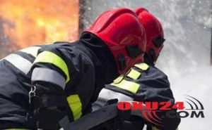 Hacıqabulda 4 otaqlı ev yanıb