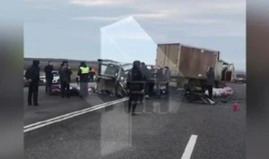 Azərbaycandan gedən mikroavtobus qəzaya düşdü: 6 ölü, 5 yaralı