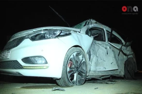 Azərbaycanda qadın müğənni qəzada öldü -Foto