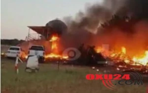 Arvadını öldürmək üçün təyyarəni evə çırpdı, özü həlak oldu