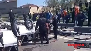 Aeroport yolunda ağır qəza: yaralılar var -