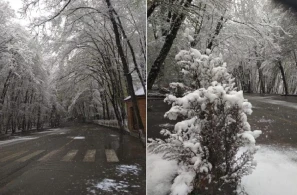 Qubaya 6 sm qar yağdı - Temperatur mənfi 8 dərəcəyədək enib