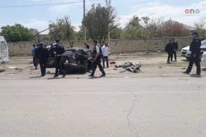 Azərbaycanda dəhşətli qəzadan görüntü: 8 nəfər belə öldü