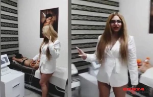 Bakıda daha bir biabırçılıq: Qız canlı yayımda biabırçı hərəkət etdi