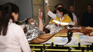 Xəzərdə partlayış zamanı xairicilər  də yanıb