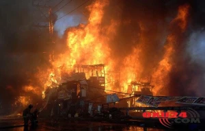 Son dəqiqə - "Diqlas"ın yaxınlığında güclü yanğın