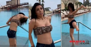 Azərbaycanlı rəqqasənin məşhur oteldə erotik  görüntüsü yayıldı