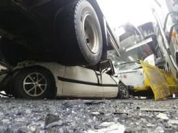 Bakıda dəhşətli anlar kamerada: Maşın göyə "uçdu"