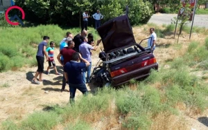 Biləsuvarda dəhşətli qəza - 3 nəfər öldü + Foto