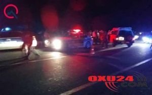 Qaxda əsgər yanına gedən ata və ana qəzada öldü - Fotolar