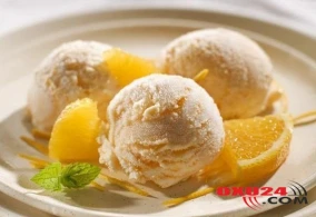 Limonlu vanilli ev dondurması