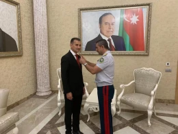 Mirşahinə medal verildi - FOTO