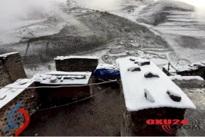 Azərbaycana qar yağdı — FOTOLAR