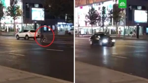 Dəhşətli hadisə kamerada: Maşın əlil arabasında olan gəncin üstündən keçdi