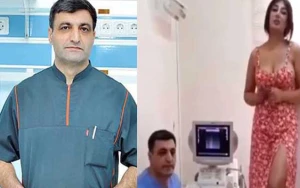 Azərbaycanda biabırçılıq: Həkim qadını otaqda stola çıxarıb görün nə edir