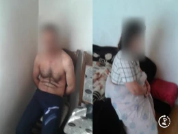 Bakıda gecə kişi evli qadınla görüşə getdi, qonşular basqın etdi - Şok  kadr