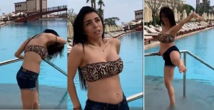 Rəqqasədən biabırçı paylaşım: Elə bildim yubkam düşüb