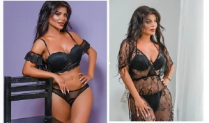 Afaq Aslanın gecə paltarında,alt paltarsız görüntüsü yayıldı