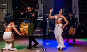 Ehtiraslı rəqsi ilə məclisə damğa vurdu -Bakıda maraqlı toy