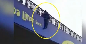 20 yanvar körpüsündə dəhşət: Boğazına ip salıb körpüyə çıxdı (VİDEO)