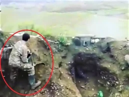 Cəbhədən görüntü yayıldı: Azərbaycan əsgərinə güllə atan erməni əsgər biabır oldu