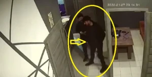 Bakıda kabinetdə baş vermiş hadisə gizli kameraya düşdü -Polis bu şəxsi axtarır