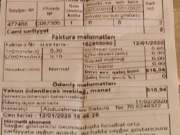 8 il əvvəl dünyasını dəyişən şəxsə 516 manat su borcu yazıldı - VİDEO