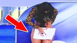 Canlı yayımda utancverici anlar +VİDEO