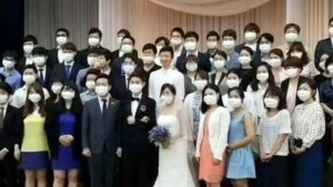 Çindən ŞOK GÖRÜNTÜLƏR yayıldı - Toya maskada gəldilər (FOTO)