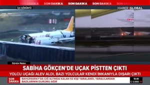 İzmirdən gələn təyyarə İstanbul hava limanında qəzaya uğradı - FOTO/VİDEO