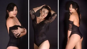 Millimizin xanım üzvündən gecə paltarında cazibədar FOTOLAR 18+