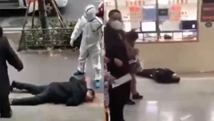 Koronovirusuna yoluxan adam itlə tutuldu -Şok kadrlar