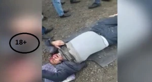 Azərbaycanda dəhşət: Kişi qanın içərisində bu hala düşdü (18+VİDEO)