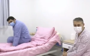 Azərbaycanda koronovirusa yoluxanlar üçün ayrılan xəstəxanadan görüntülər yayıldı - VİDEO