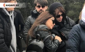 Rafael Dadaşovun dəfnində dəhşətli anlar: Qızı qışqırıb fəryad qopardı +VİDEO