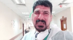 Həkim ağlayaraq insanlara yalvardı: "Küçəyə çıxmayın" - VİDEO