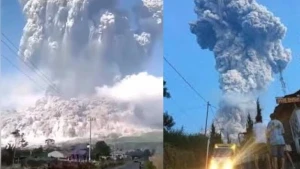 Dünyanı qorxuya salan GÖRÜNTÜLƏR: İnsanlar qaçmağa başladı - VİDEO